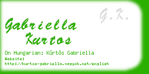 gabriella kurtos business card